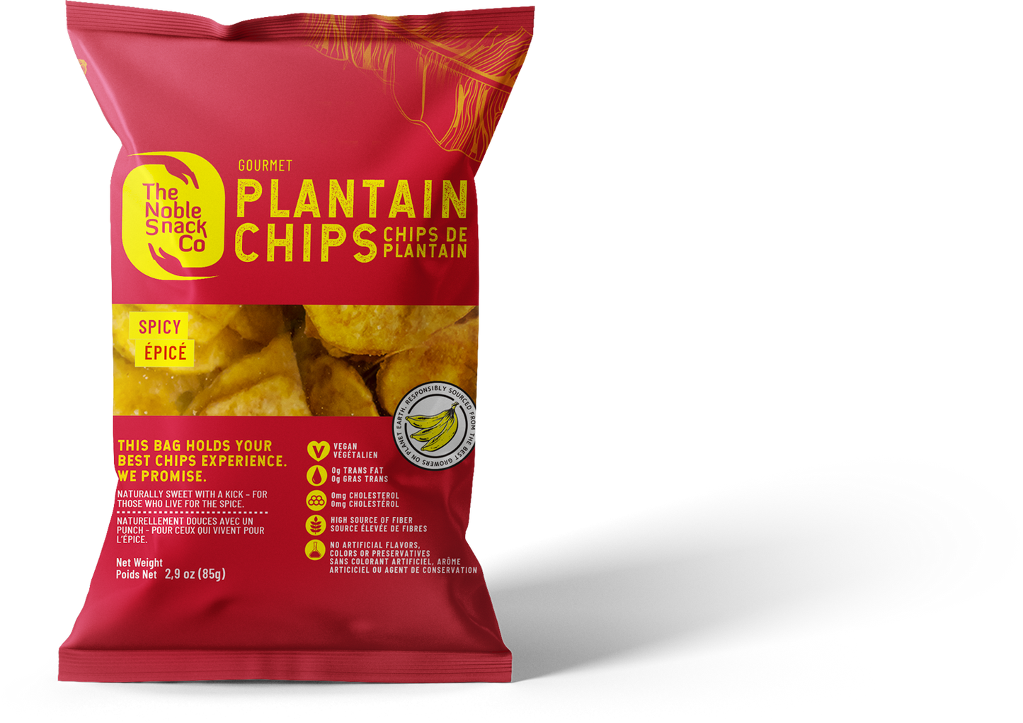 Noble Snacks plantain chips (spicy sweet)