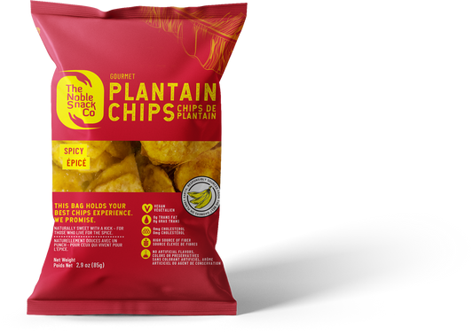 Noble Snacks plantain chips (spicy sweet)