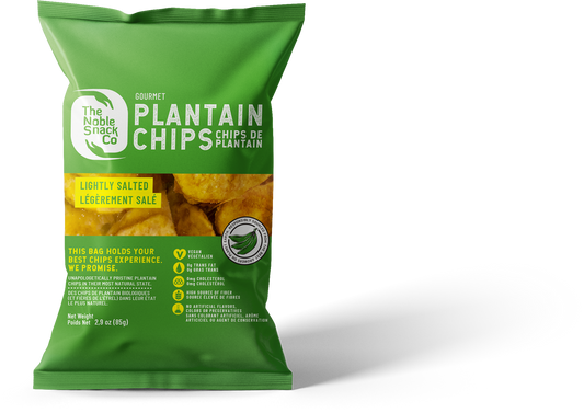 Noble Snacks plantain chips (unripe)